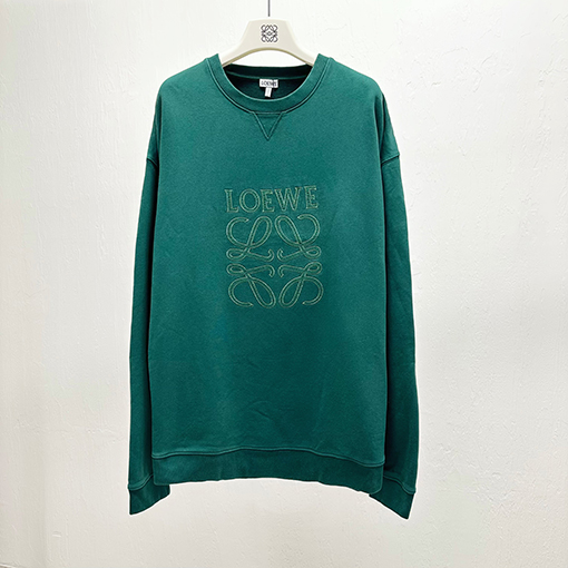 ロエベアップリケ刺繍コットンパーカー