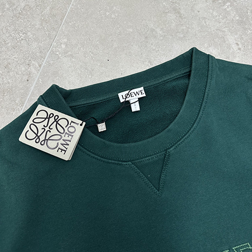 ロエベアップリケ刺繍コットンパーカー