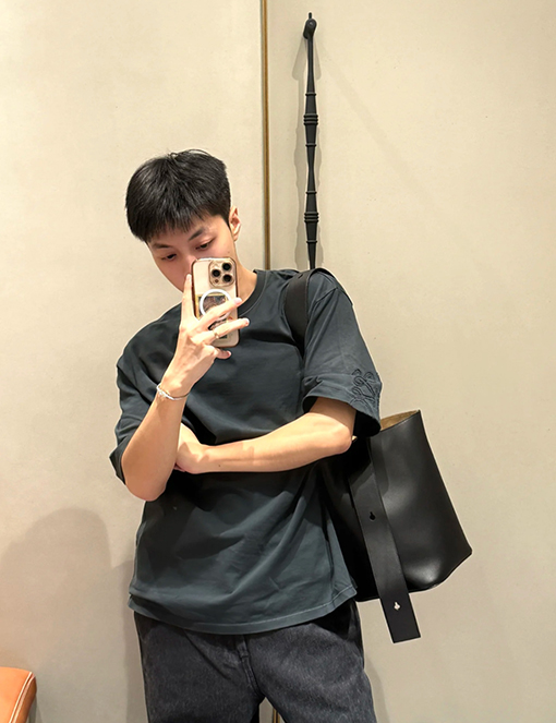 ロエベファッション刺繍半袖Tシャツ