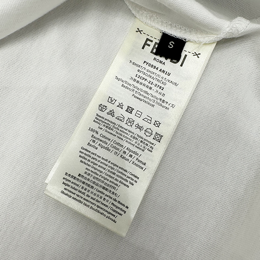 フェンディ刺繍半袖Tシャツ