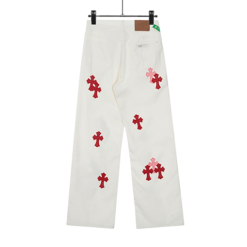 クロムハーツクロスレザージーンズ