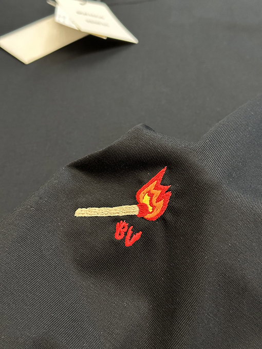 ボッテガヴェネタ刺繍クルーネック半袖シャツ