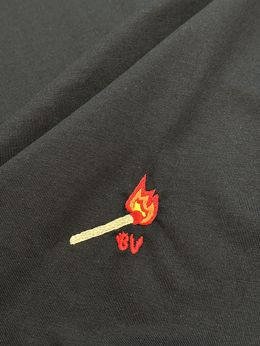 ボッテガヴェネタ刺繍クルーネック半袖シャツ