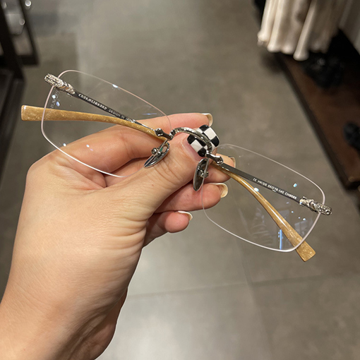 クロムハーツフレームレスパンチ狭額縁ミラー