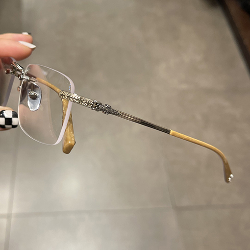 クロムハーツフレームレスパンチ狭額縁ミラー