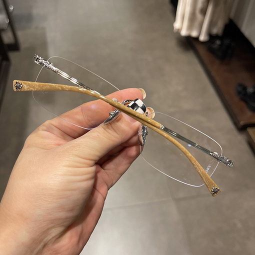 クロムハーツフレームレスパンチ狭額縁ミラー