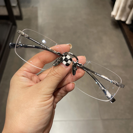 クロムハーツフレームレスパンチ狭額縁ミラー