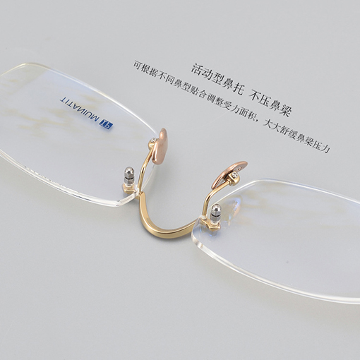 クロムハーツ新しいフレームレス純チタン眼鏡フレーム
