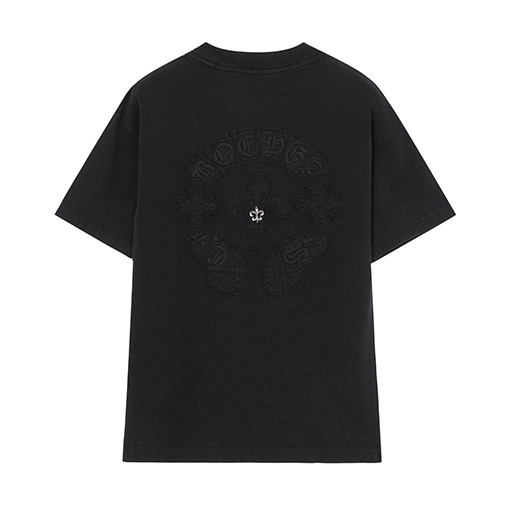 クロムハーツコピー新しい刺繍ハードウェア半袖Tシャツ