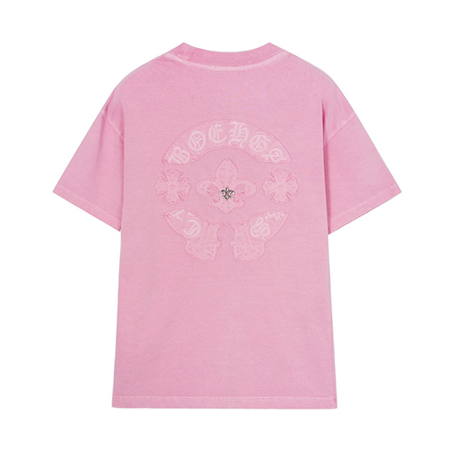 クロムハーツコピー新しい刺繍ハードウェア半袖Tシャツ