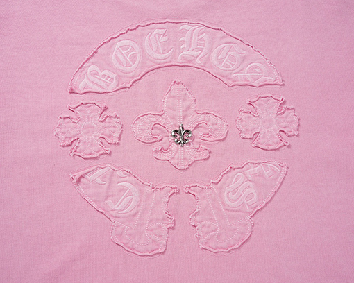 クロムハーツコピー新しい刺繍ハードウェア半袖Tシャツ