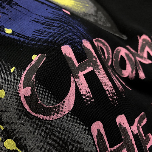 クロムハーツ刺繍落書きプリント半袖Tシャツ