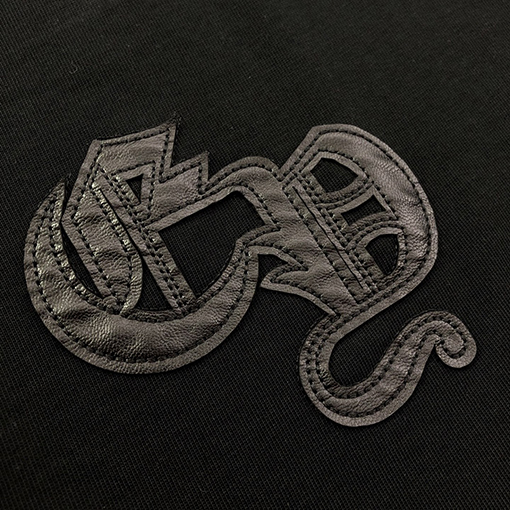 クロムハーツ皮貼り刺繍半袖tシャツ