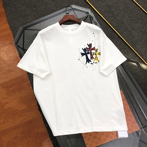 クロムハーツ新しい落書きプリント半袖tシャツ