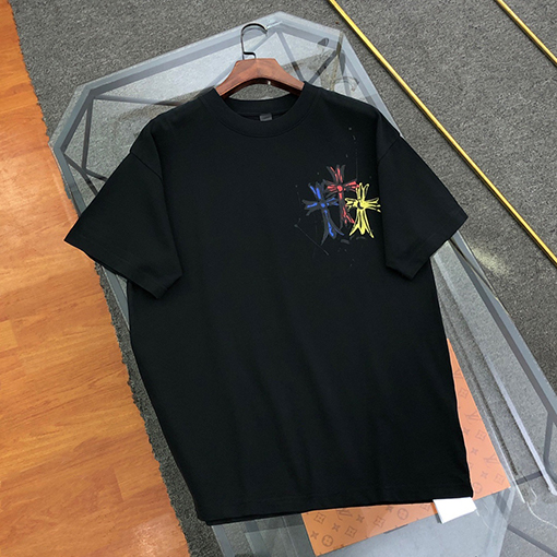 クロムハーツ新しい落書きプリント半袖tシャツ