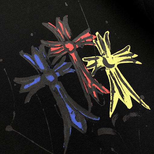 クロムハーツ新しい落書きプリント半袖tシャツ