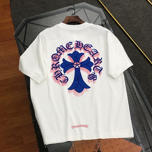 クロムハーツ落書きプリント半袖Tシャツ