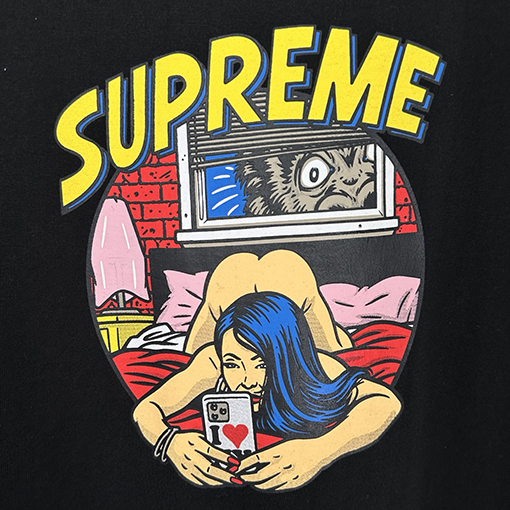 シュプリームコピー SUPREME SS25 BEDROOM ベッドルーム漫画の女の子Tシャツ