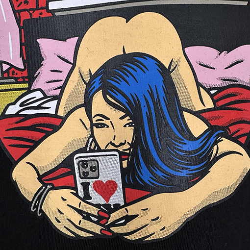 シュプリームコピー SUPREME SS25 BEDROOM ベッドルーム漫画の女の子Tシャツ