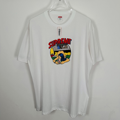 シュプリームコピー SUPREME SS25 BEDROOM ベッドルーム漫画の女の子Tシャツ