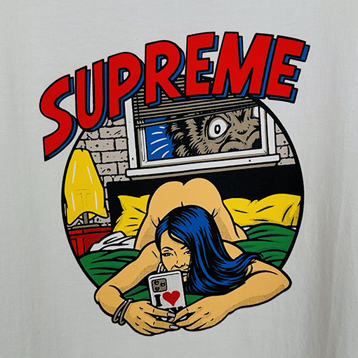 シュプリームコピー SUPREME SS25 BEDROOM ベッドルーム漫画の女の子Tシャツ