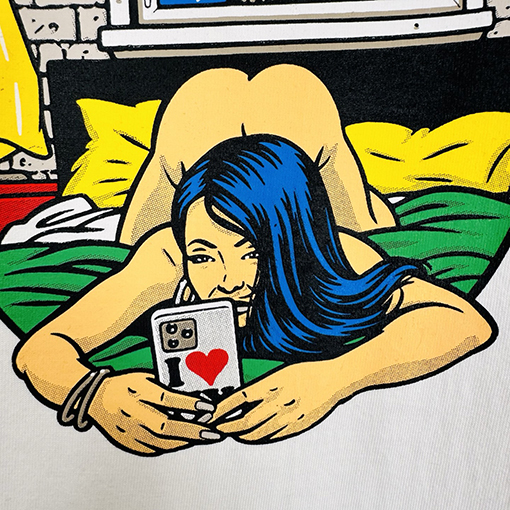 シュプリームコピー SUPREME SS25 BEDROOM ベッドルーム漫画の女の子Tシャツ