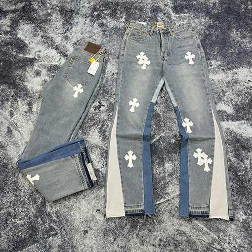 クロムハーツGALLERY DEPTXChrome hearts ルーズウォッシュフレアジーンズ