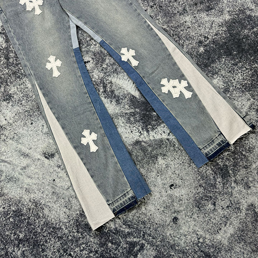 クロムハーツGALLERY DEPTXChrome hearts ルーズウォッシュフレアジーンズ