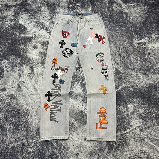 クロムハーツスーパーコピー限定グラフィティクロコダイルジーンズ