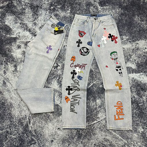 クロムハーツスーパーコピー限定グラフィティクロコダイルジーンズ