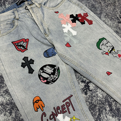 クロムハーツスーパーコピー限定グラフィティクロコダイルジーンズ