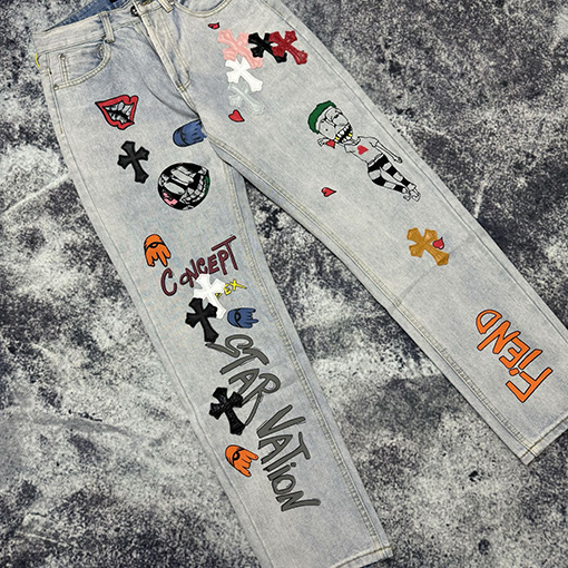 クロムハーツスーパーコピー限定グラフィティクロコダイルジーンズ