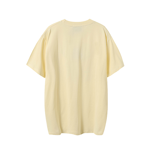 グッチコピーパンサープリントのベージュ半袖Tシャツ