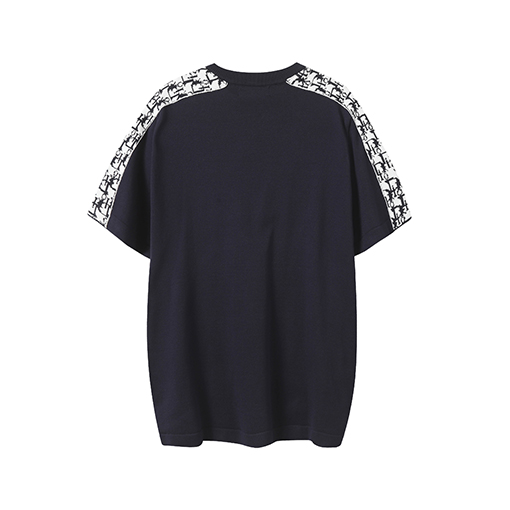 ディオールスーパーコピー新しいウェビングラウンドネックTシャツ