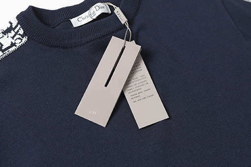 ディオールスーパーコピー新しいウェビングラウンドネックTシャツ