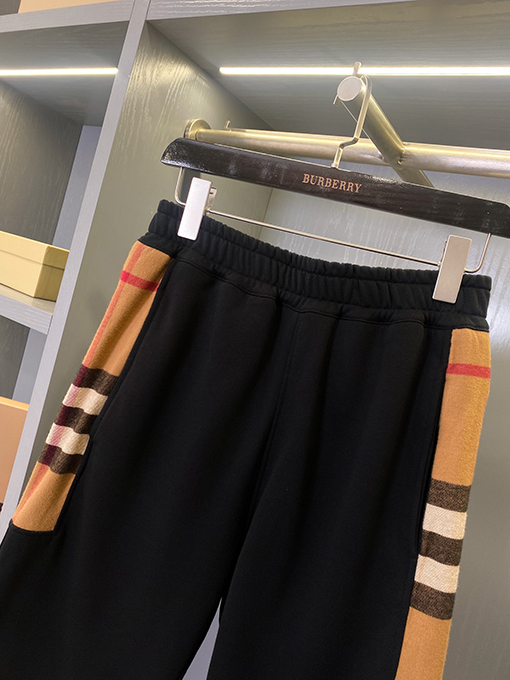 バーバリー サイドフランネルチェックカットコットンショーツ