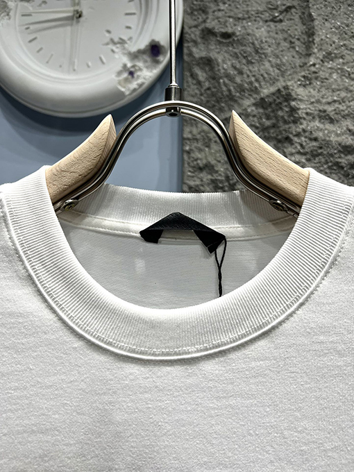 プラダジャカード刺繍の大きな半袖Tシャツ