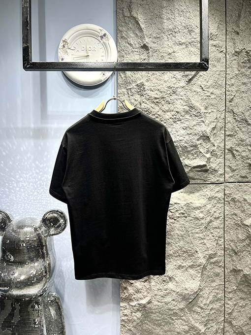 プラダジャカード刺繍の大きな半袖Tシャツ