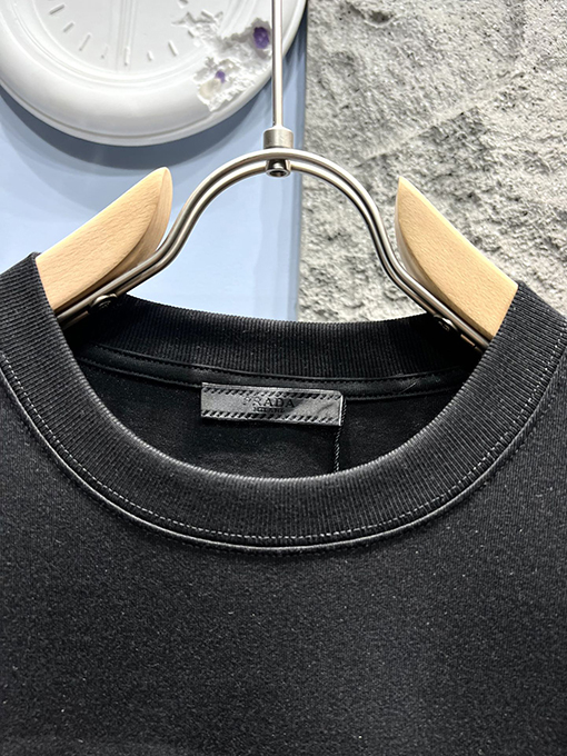 プラダジャカード刺繍の大きな半袖Tシャツ