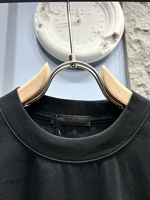 プラダ新しいドリルマイクロ半袖Tシャツ