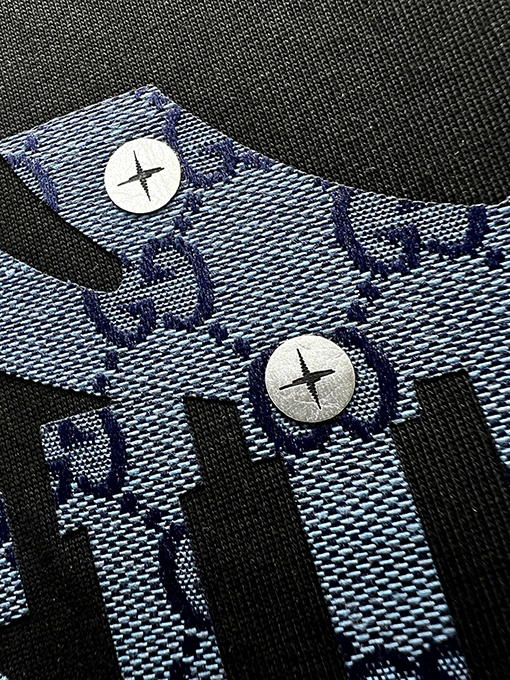 グッチスーパーコピー新しいステッチステッカー半袖Tシャツ