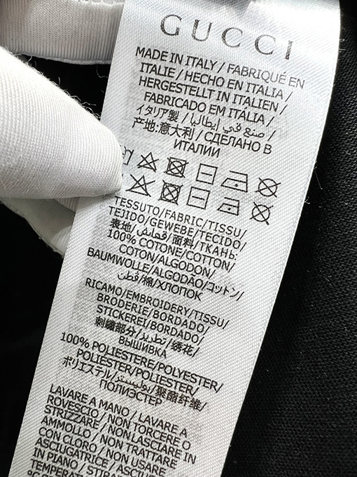 グッチスーパーコピー新しいステッチステッカー半袖Tシャツ