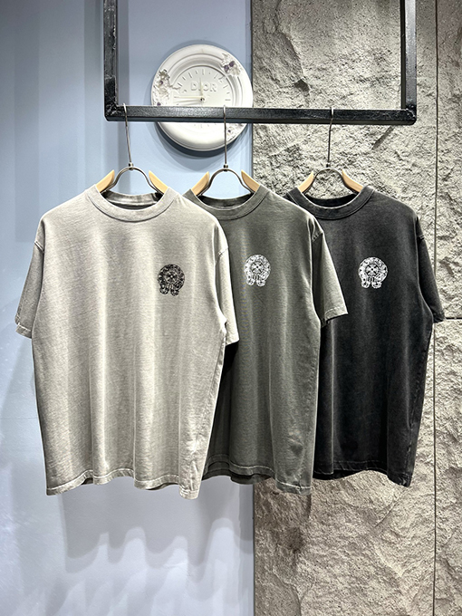 クロムハーツ新しい馬蹄花マーク半袖Tシャツ