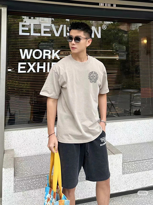クロムハーツ新しい馬蹄花マーク半袖Tシャツ