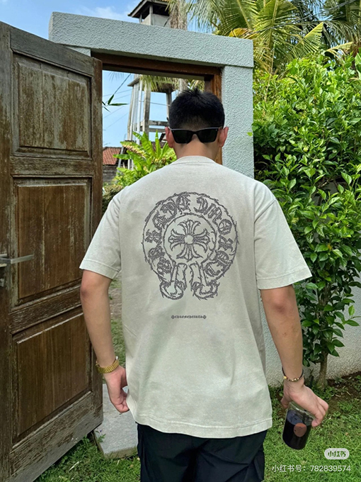 クロムハーツ新しい馬蹄花マーク半袖Tシャツ