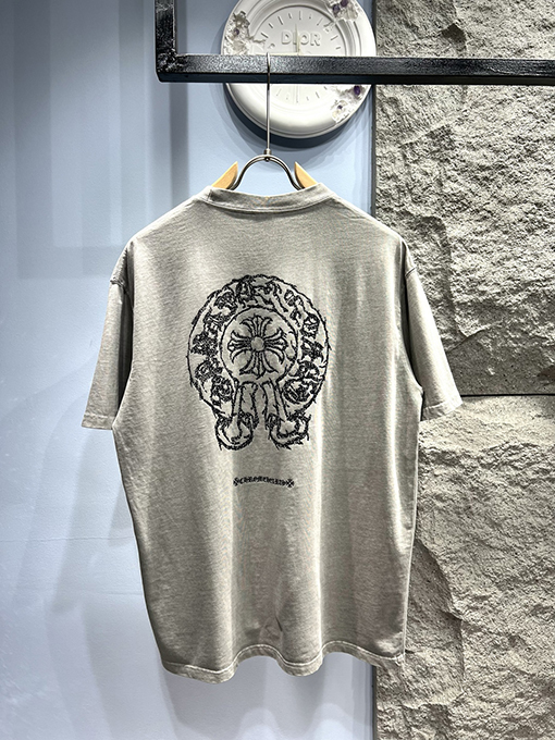 クロムハーツ新しい馬蹄花マーク半袖Tシャツ