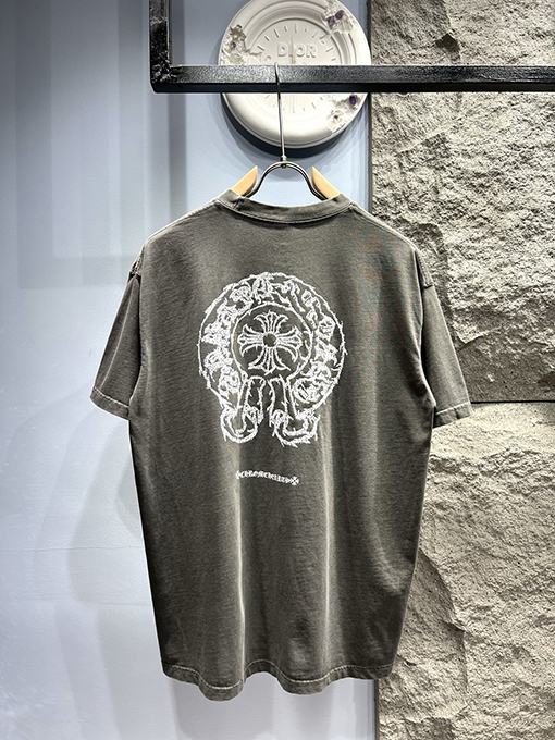 クロムハーツ新しい馬蹄花マーク半袖Tシャツ