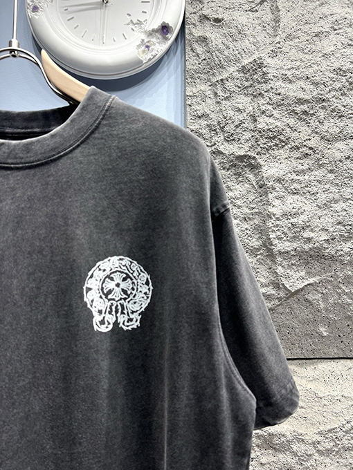 クロムハーツ新しい馬蹄花マーク半袖Tシャツ