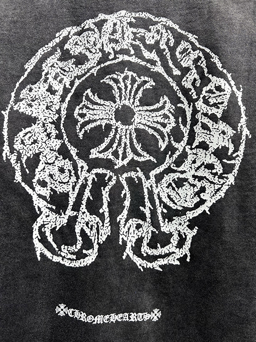 クロムハーツ新しい馬蹄花マーク半袖Tシャツ