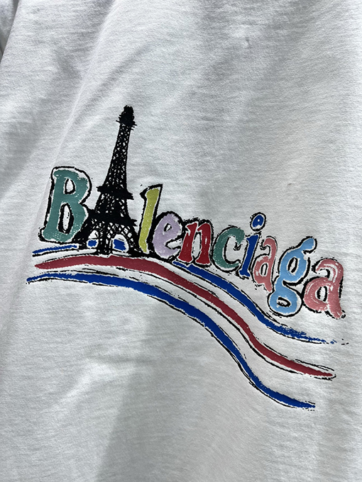 バレンシアガ新しいウェーブコーラシリーズ半袖Tシャツ